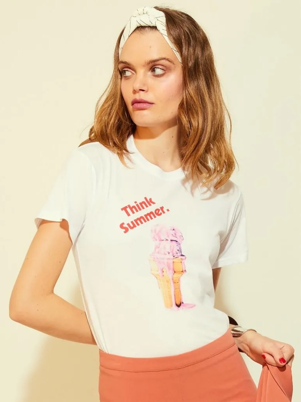 Madewell x Monogram | Think Summer Tee Shirt White Small